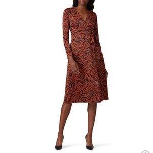 Sweet baby Jamie brown zebra wrap dress